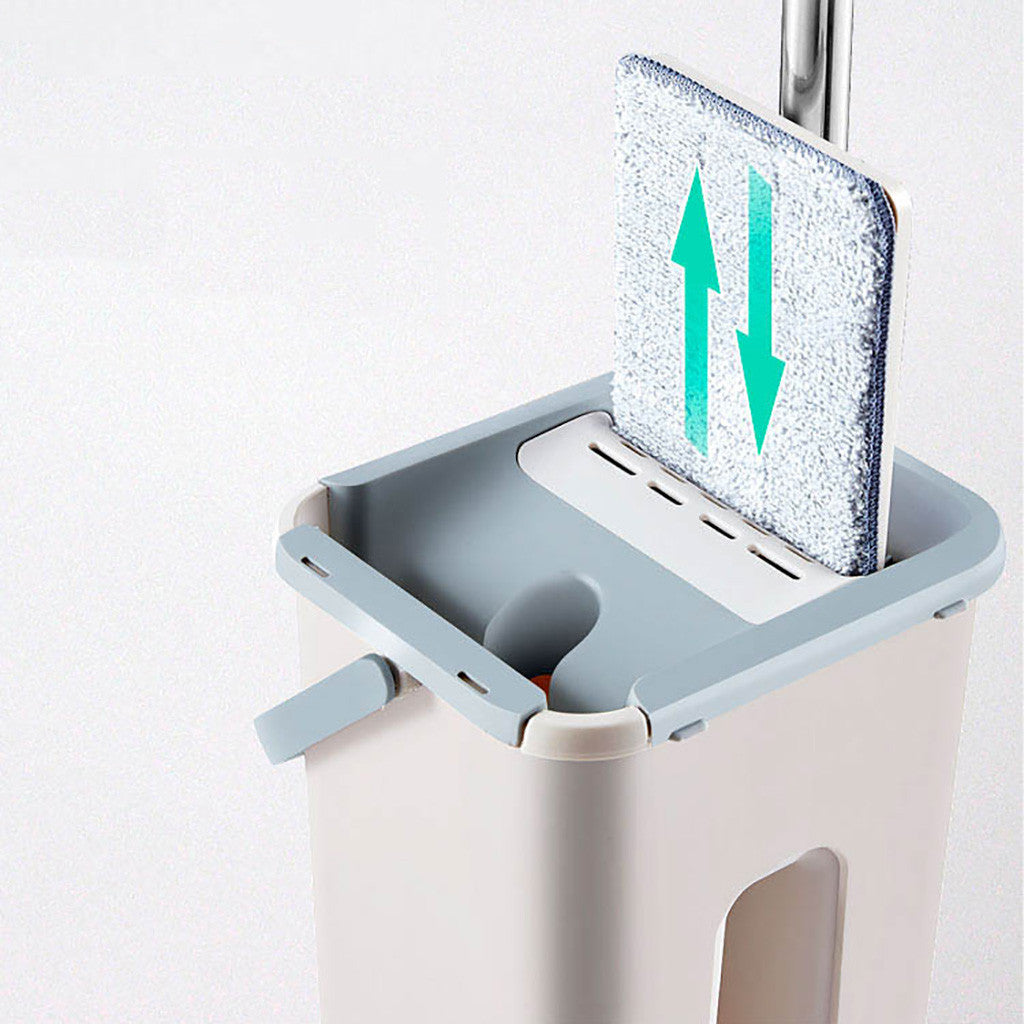 Flat Microfibre Mop & Bucket Set