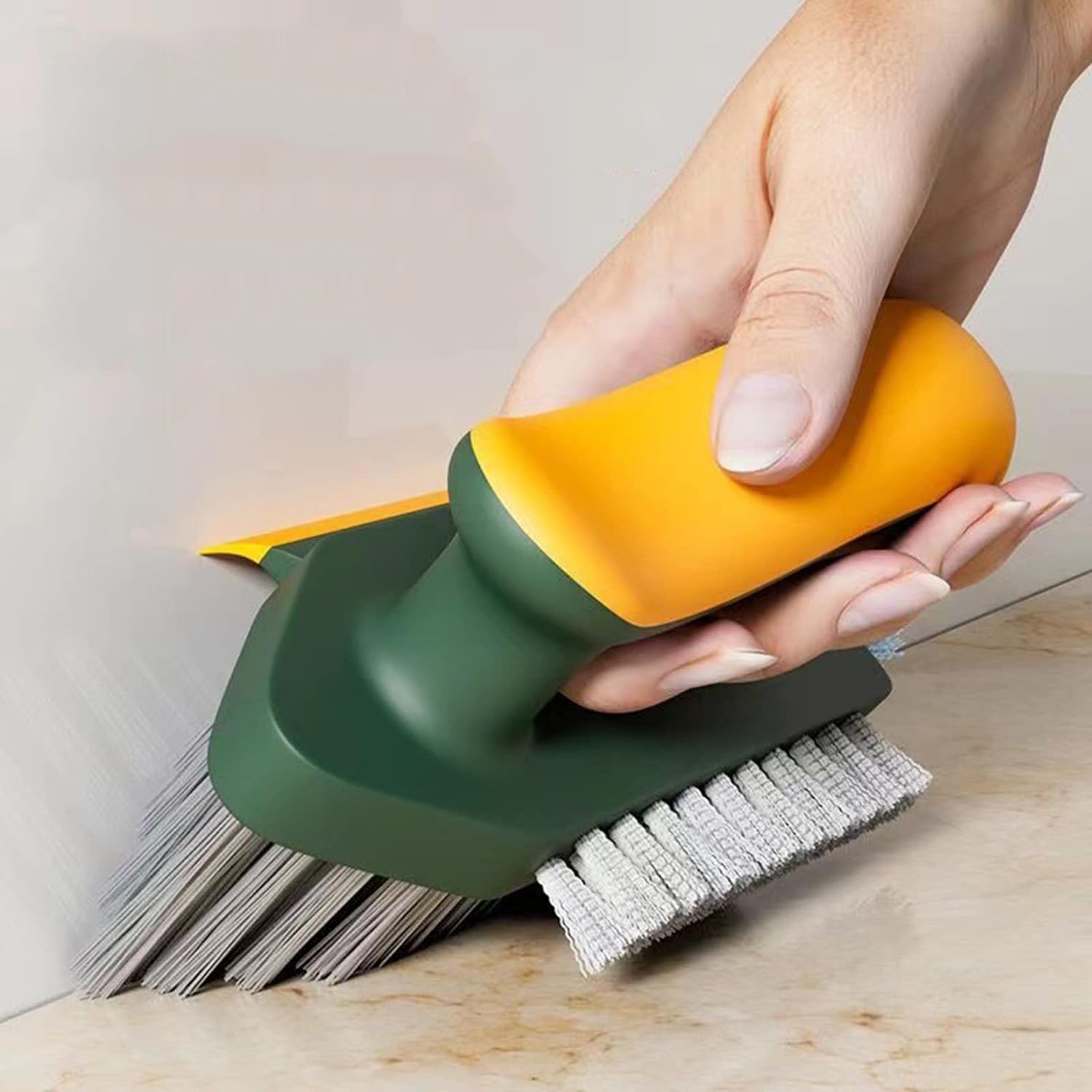 Cleaner Brush 4 in 1 with Squeegee,Bathroom Cleaning Brushes