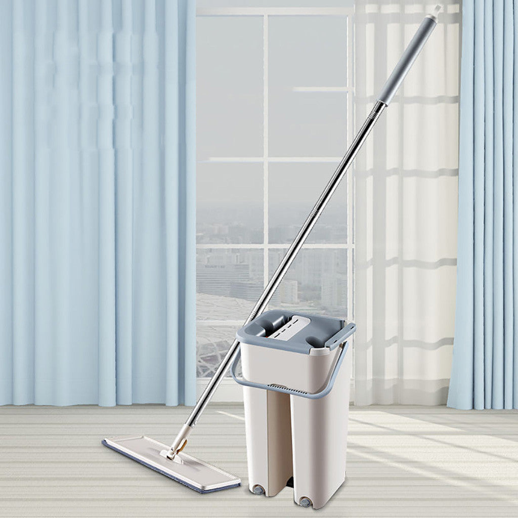Flat Microfibre Mop & Bucket Set