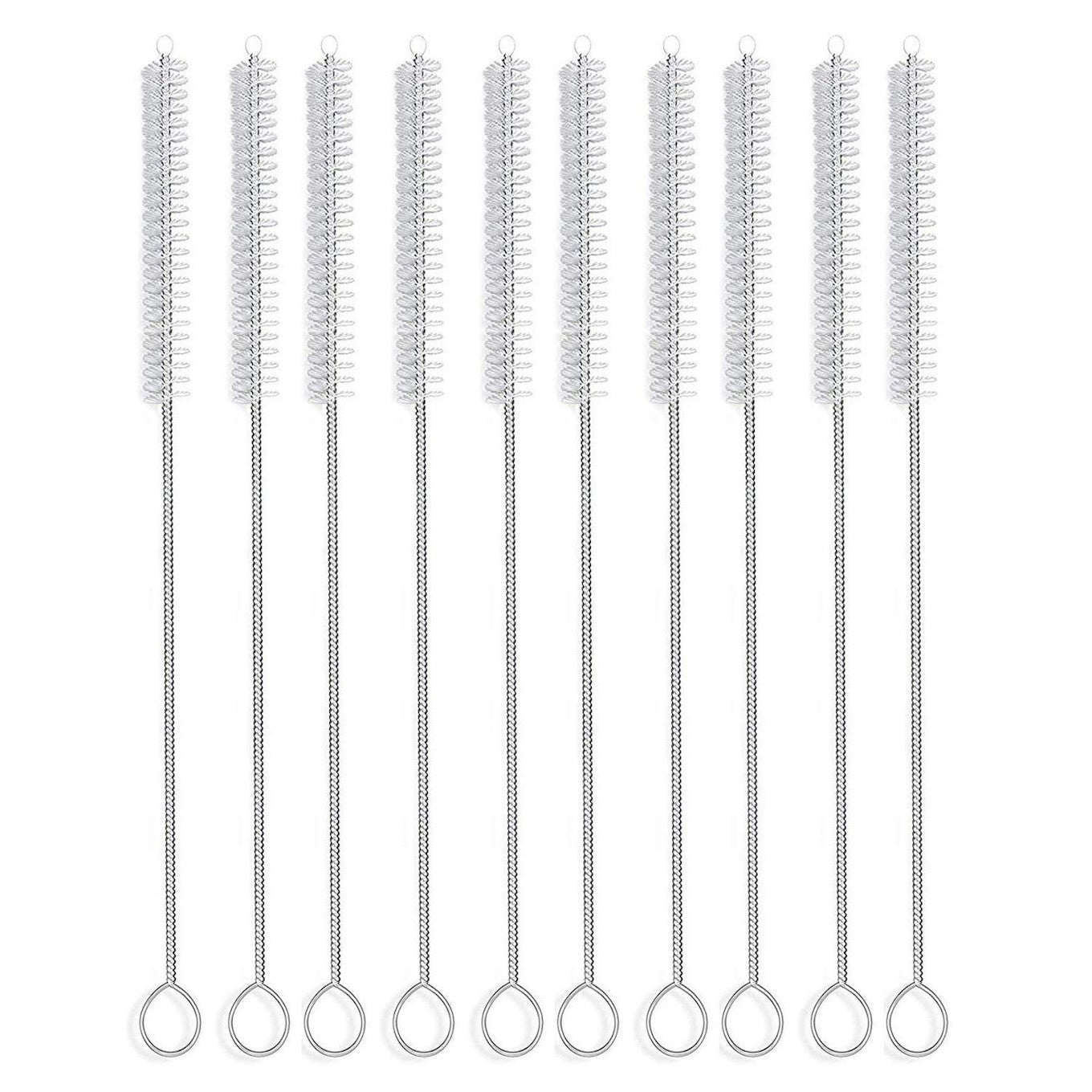 Nylon Straw & Pipe Cleaning Brush Set of 10