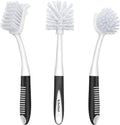 Dish Brush Set of 3 with Bottle Brush